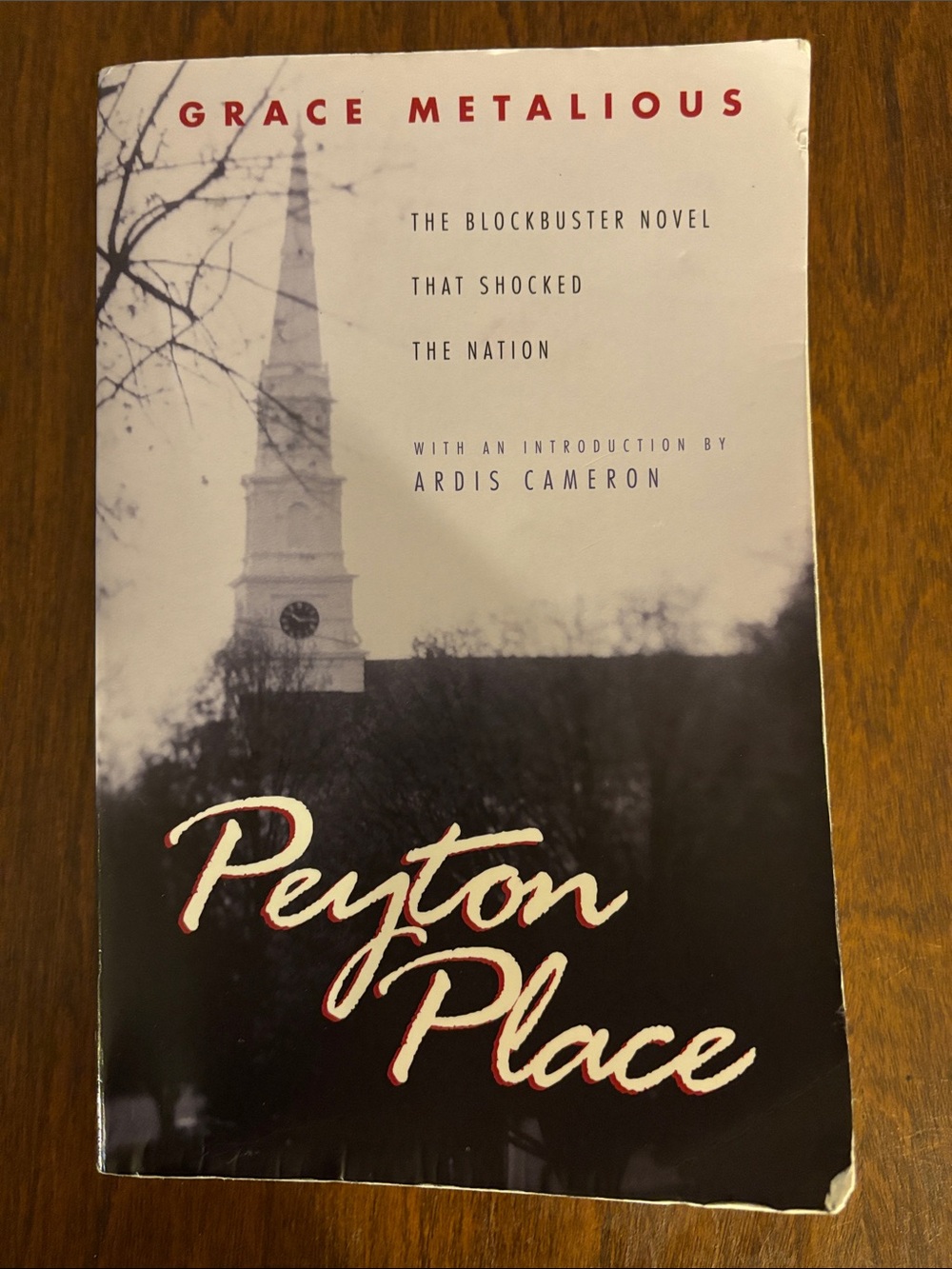 Peyton Place by Grace Metalious - Black & Cream Cover